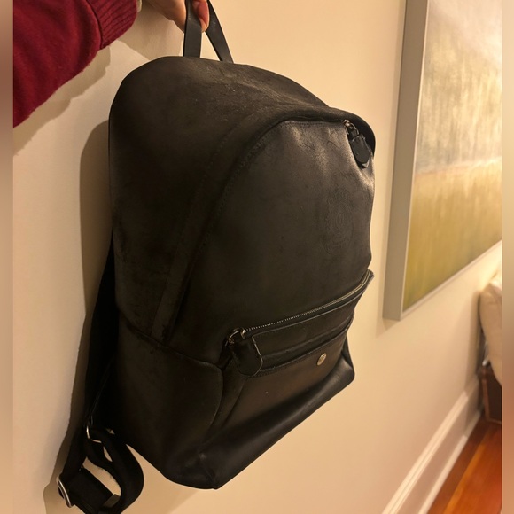 GHURKA Black Leather Backpack NWOT - Picture 5 of 13
